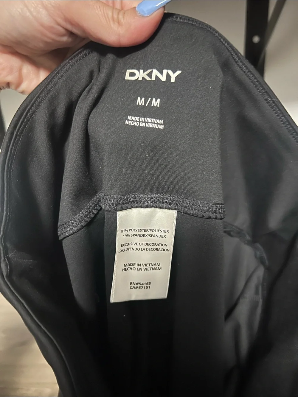 DKNY Black High-Waist Bike Shorts